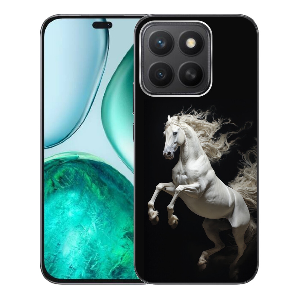 Gelový kryt mmCase na Honor X8c - bílý kůň 4