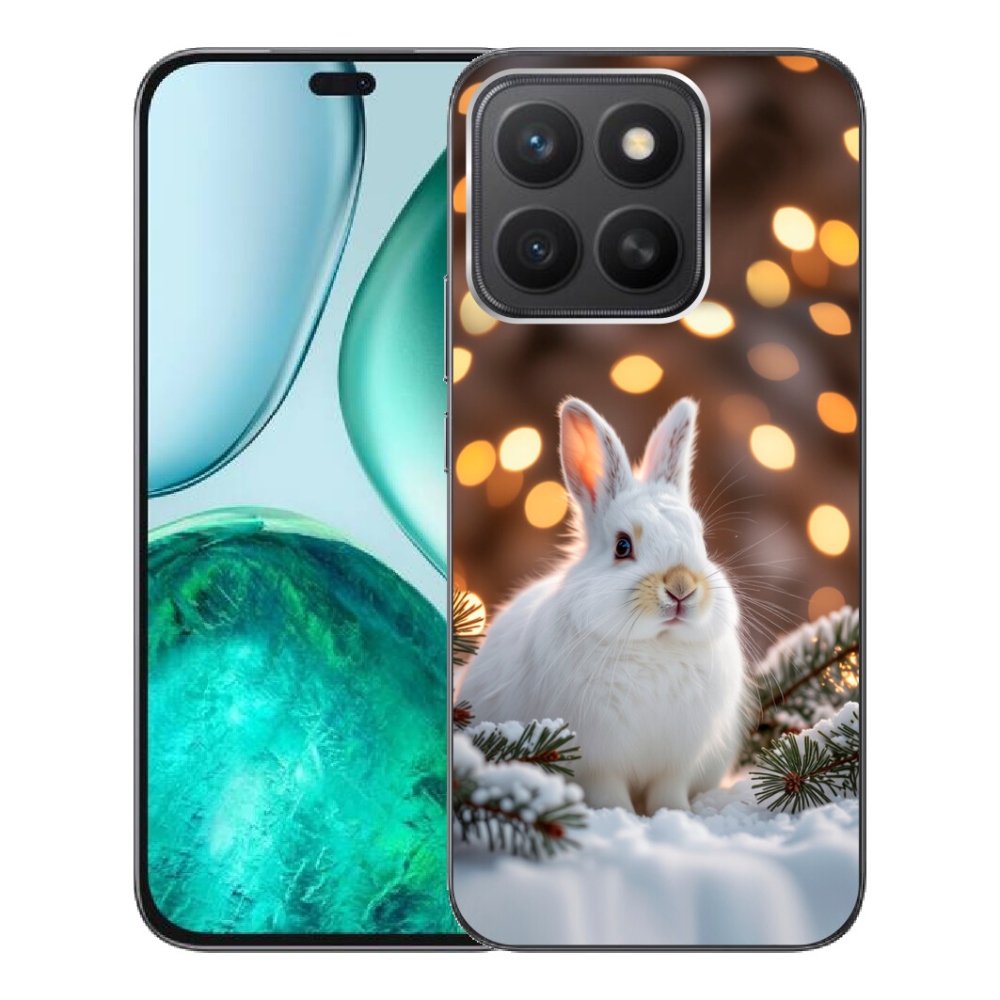 Gelový kryt mmCase na Honor X8c - bílý zajíc