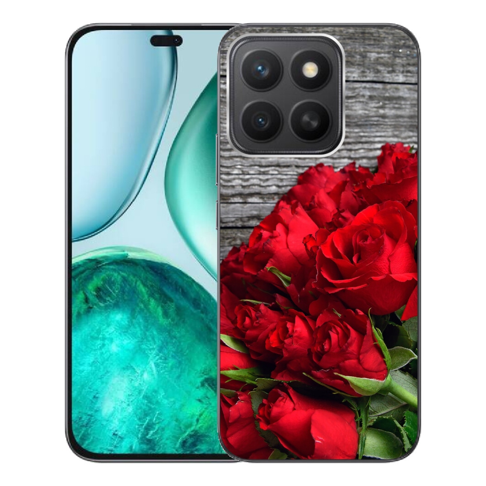 Gelový kryt mmCase na Honor X8c - červené růže