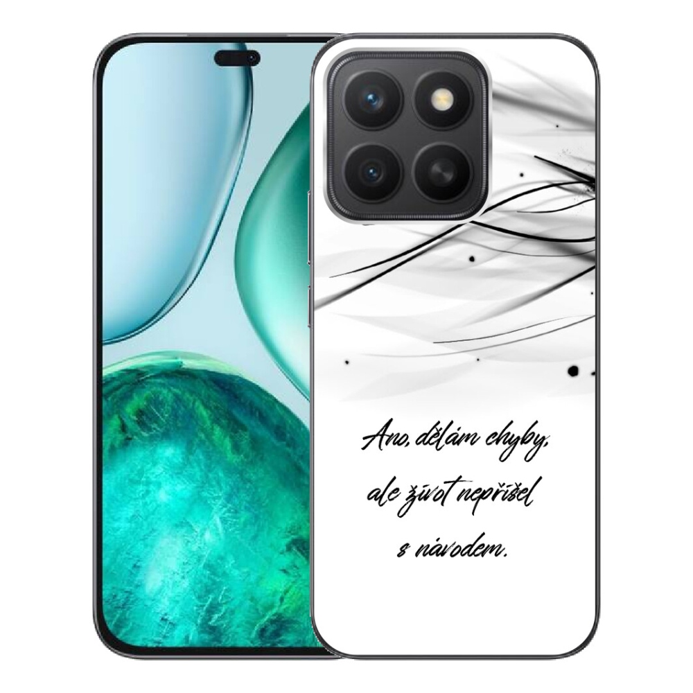 Gelový kryt mmCase na Honor X8c - citát bílé pozadí
