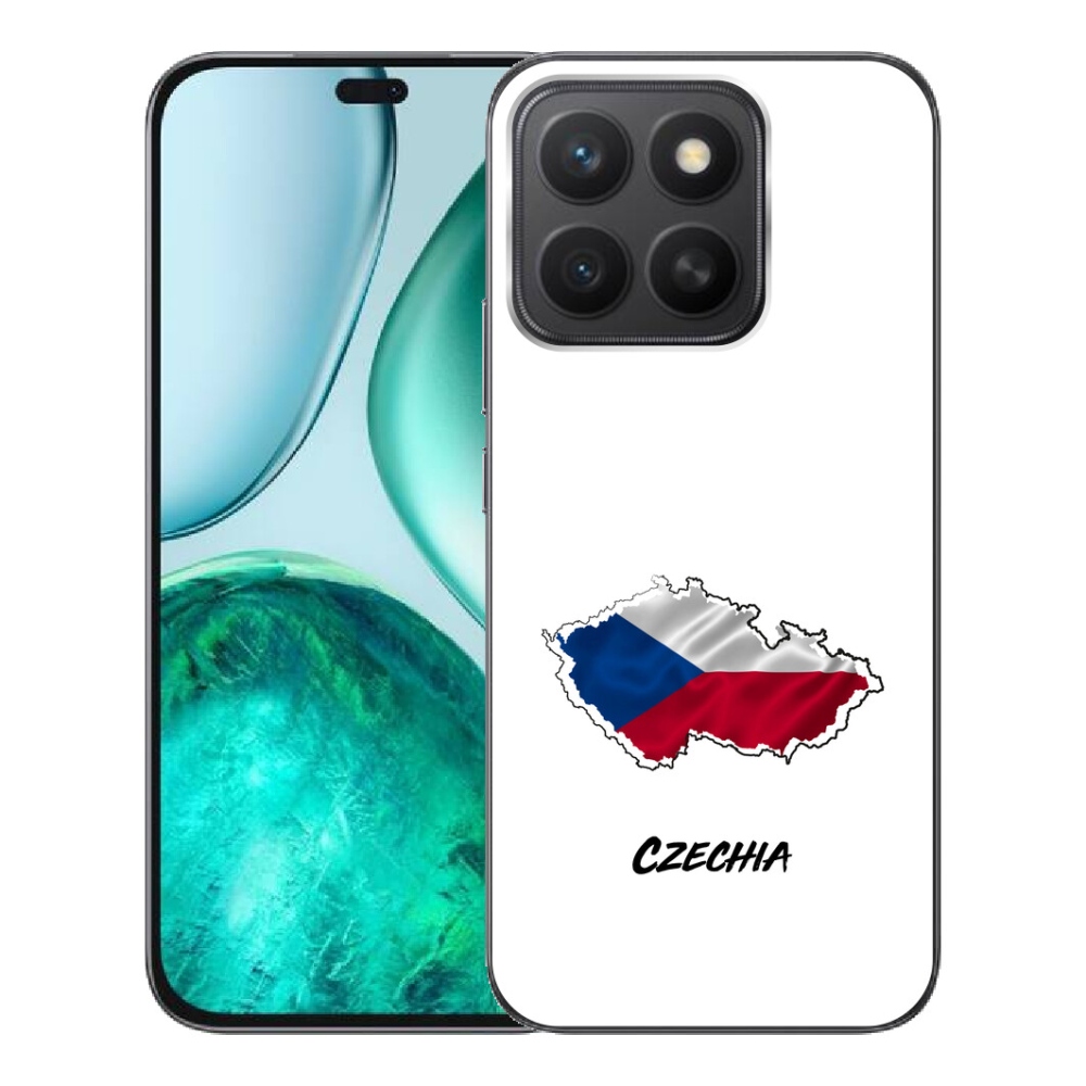 Gelový kryt mmCase na Honor X8c - Czechia bílé pozadí