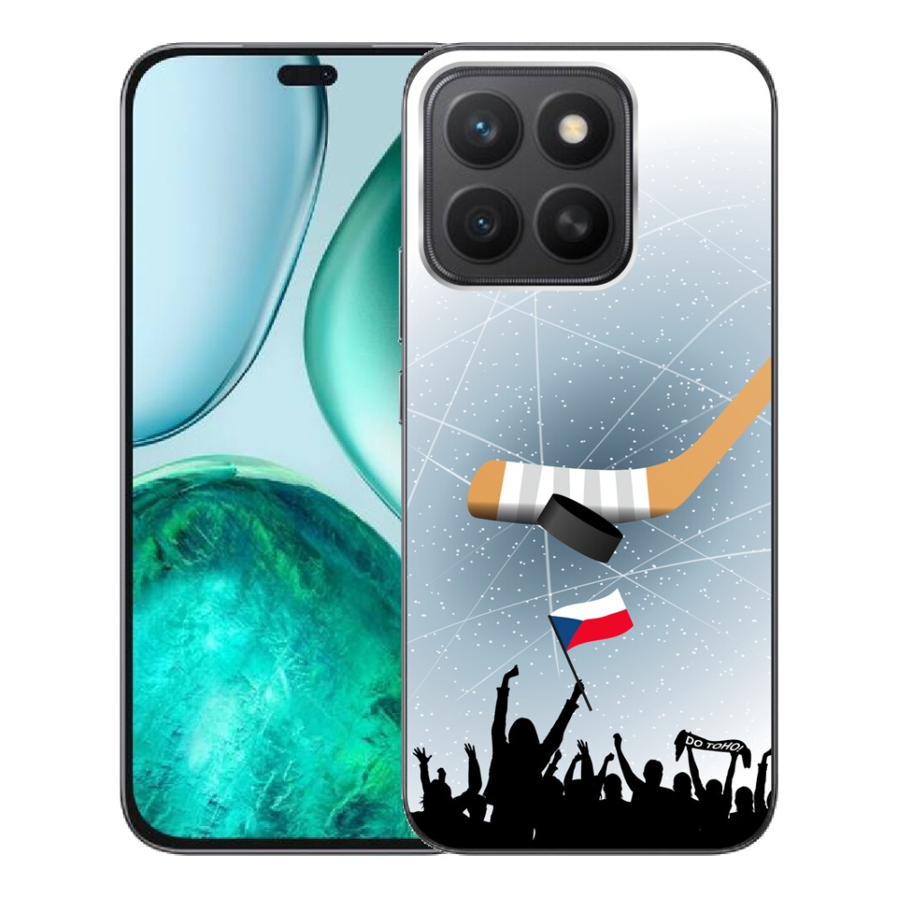 Gelový kryt mmCase na Honor X8c - fanoušci hokeje