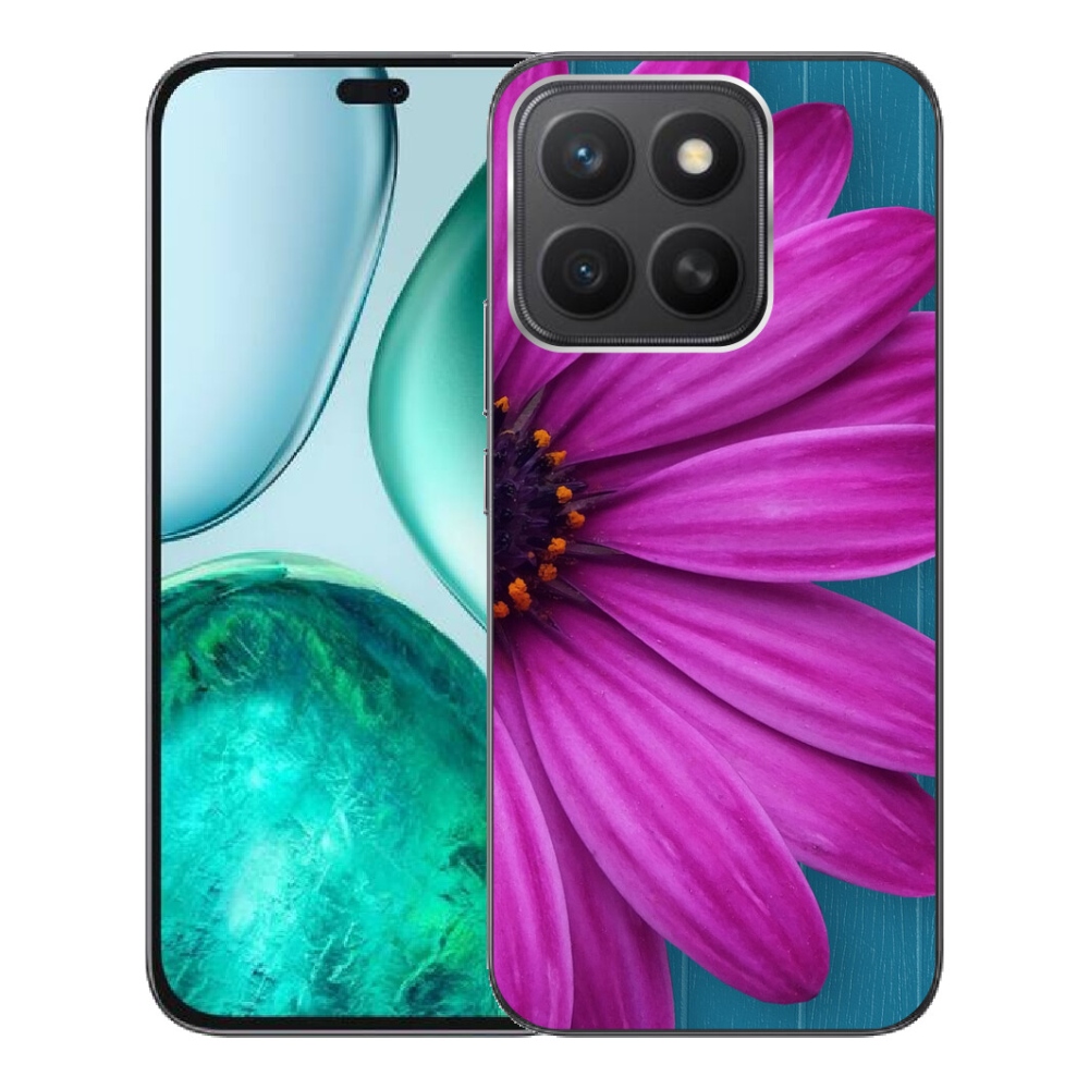 Gelový kryt mmCase na Honor X8c - fialová kopretina