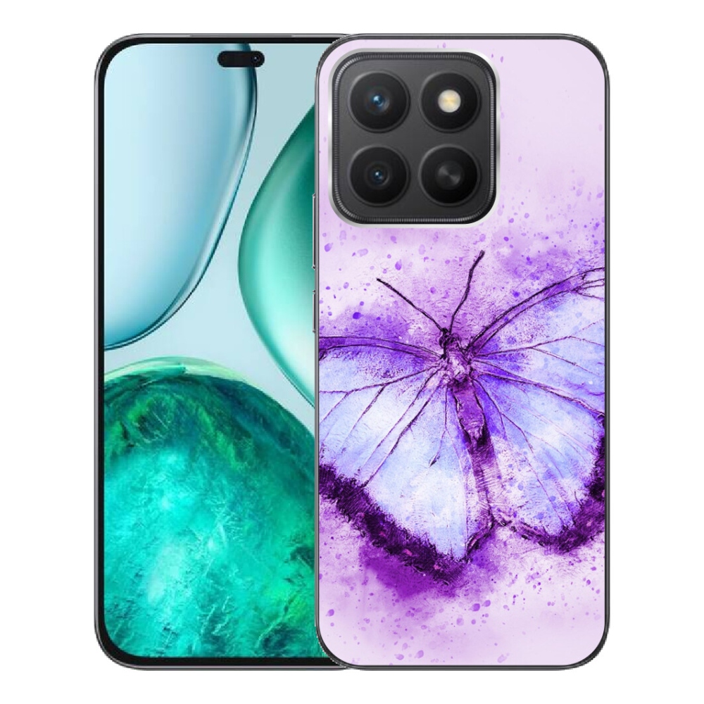 Gelový kryt mmCase na Honor X8c - fialový motýl