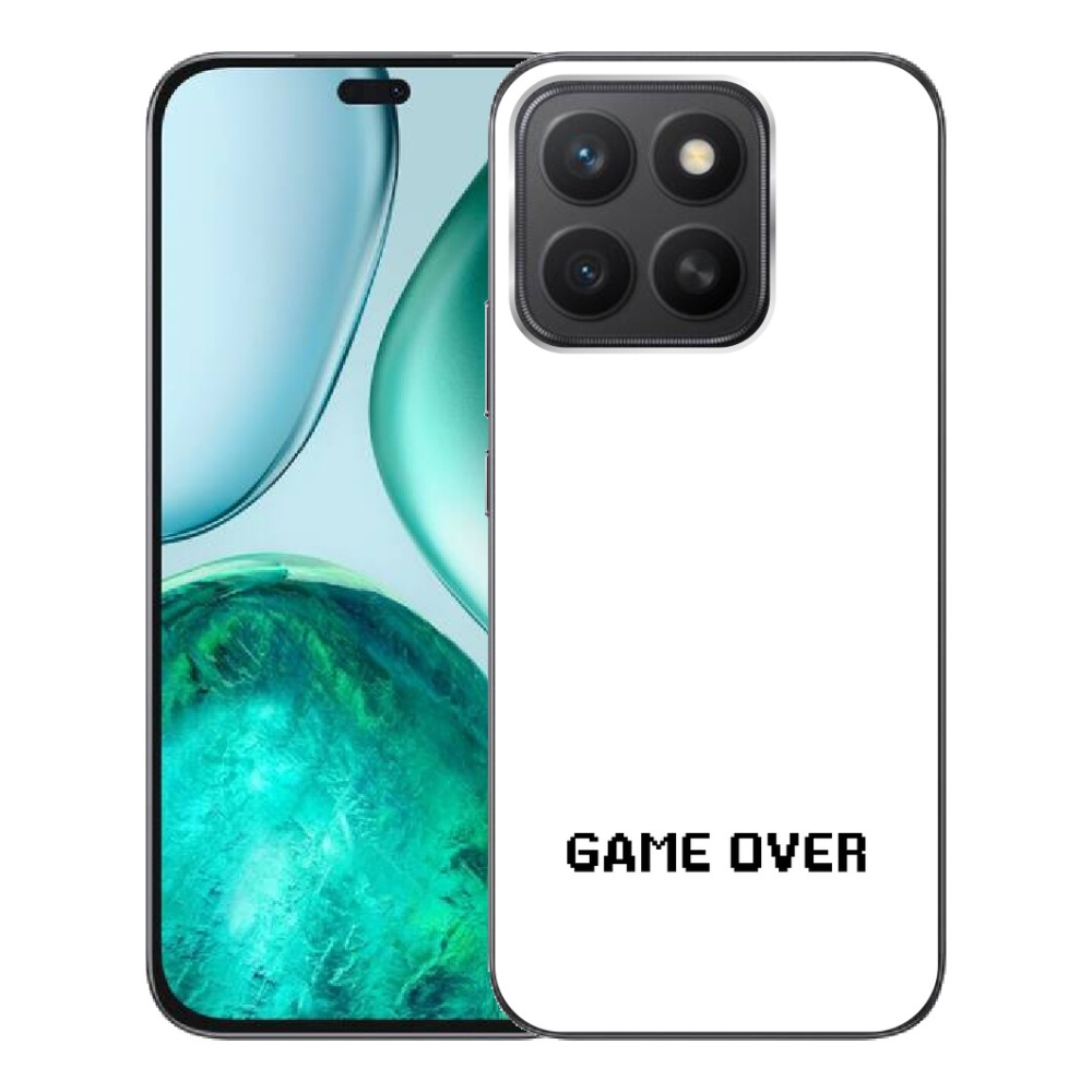 Gelový kryt mmCase na Honor X8c - game over bílé pozadí