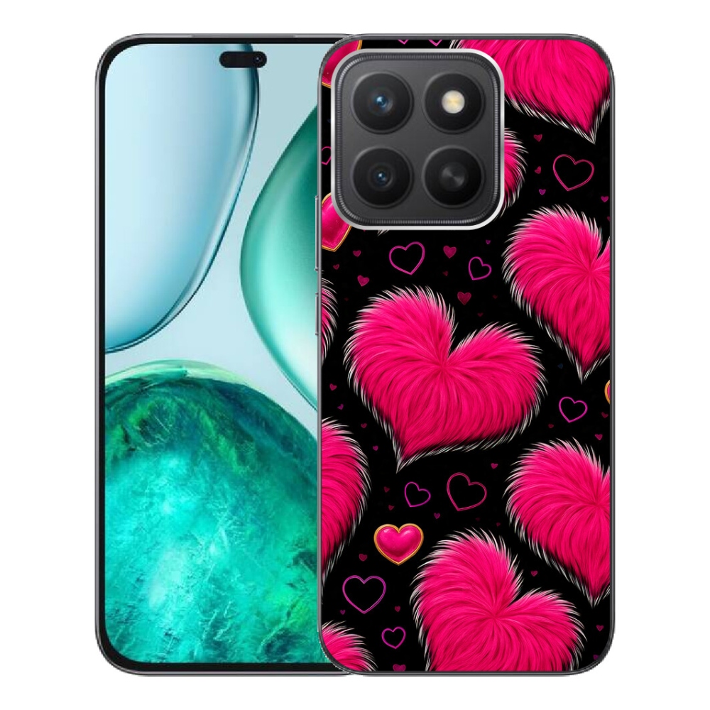 Gelový kryt mmCase na Honor X8c - hebká srdce