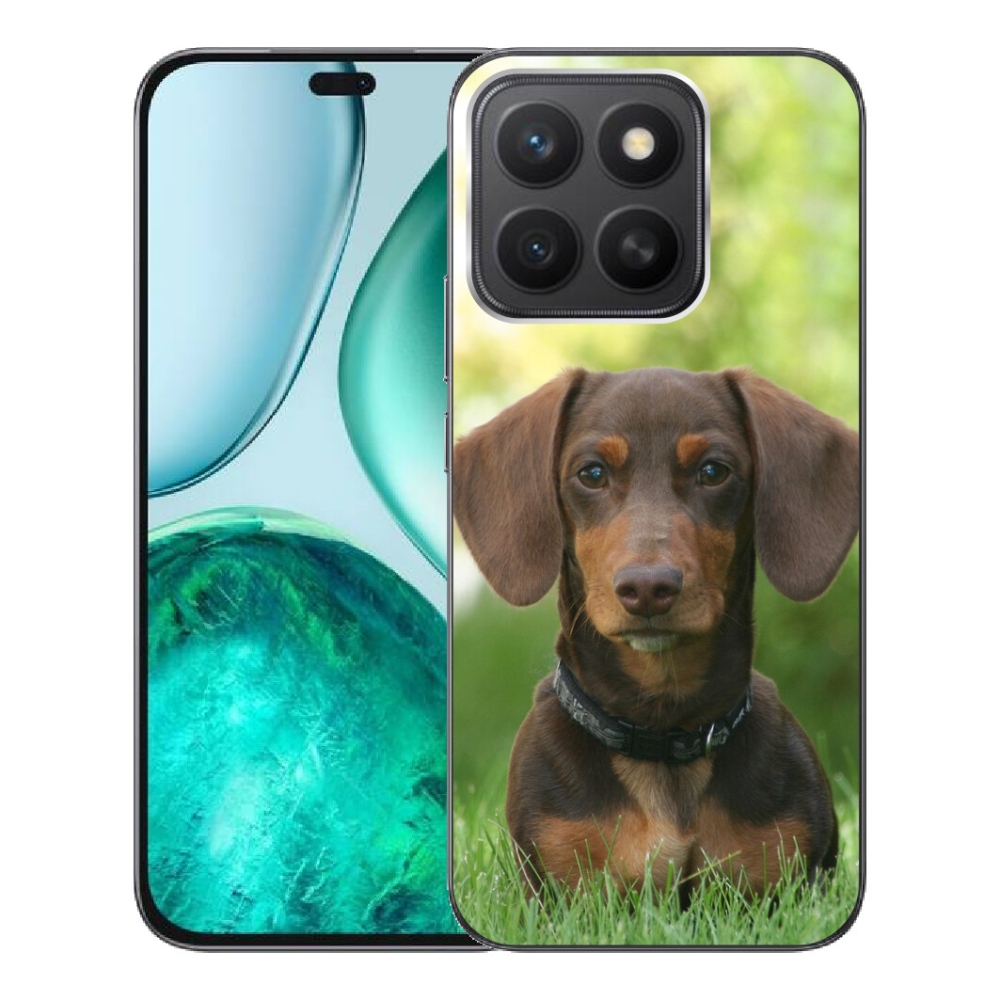 Gelový kryt mmCase na Honor X8c - hnědý jezevčík