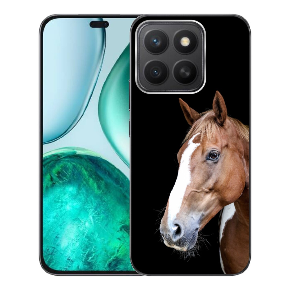 Gelový kryt mmCase na Honor X8c - hnědý kůň 3