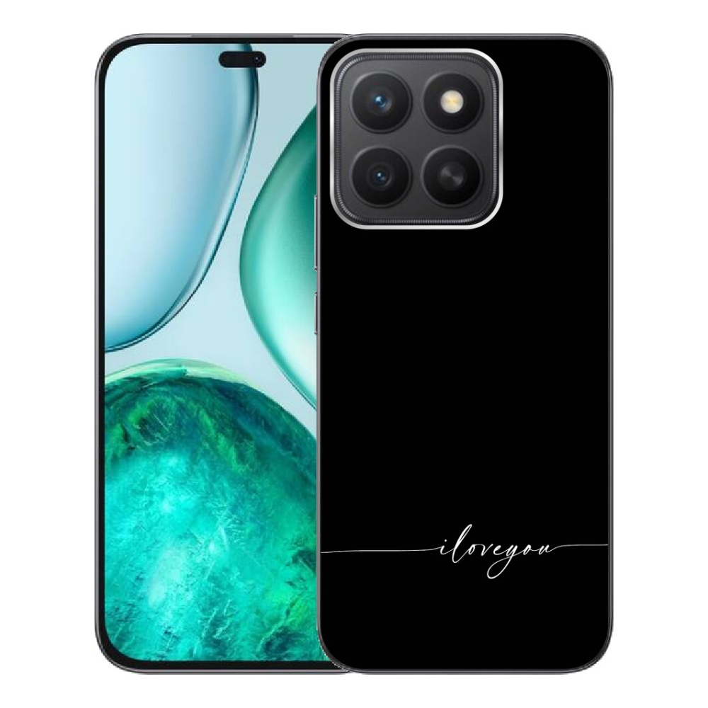 Gelový kryt mmCase na Honor X8c - I love you černé pozadí