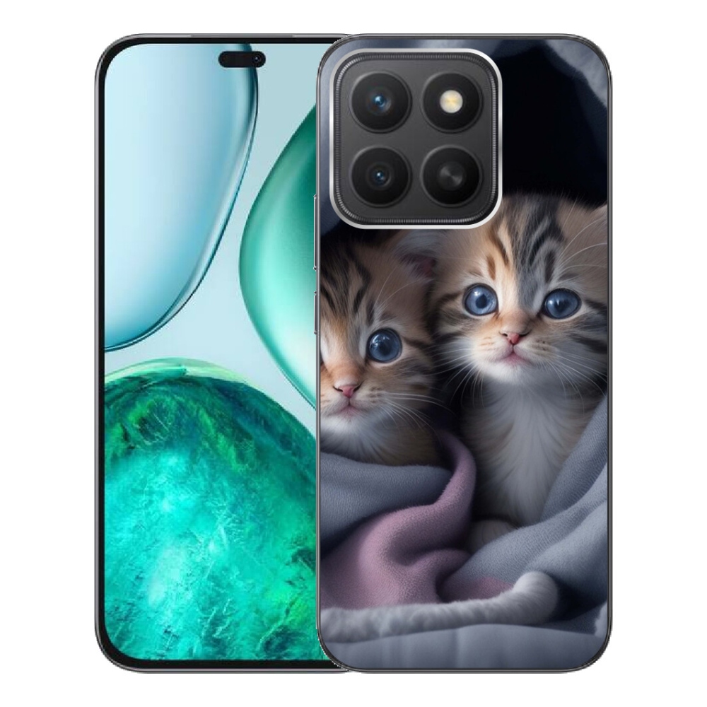 Gelový kryt mmCase na Honor X8c - kočičí duo 2