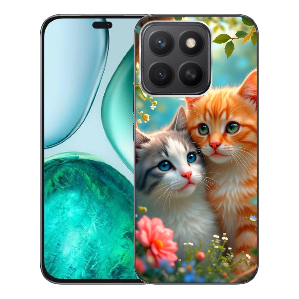 Gelový kryt mmCase na Honor X8c - kočičí láska 2