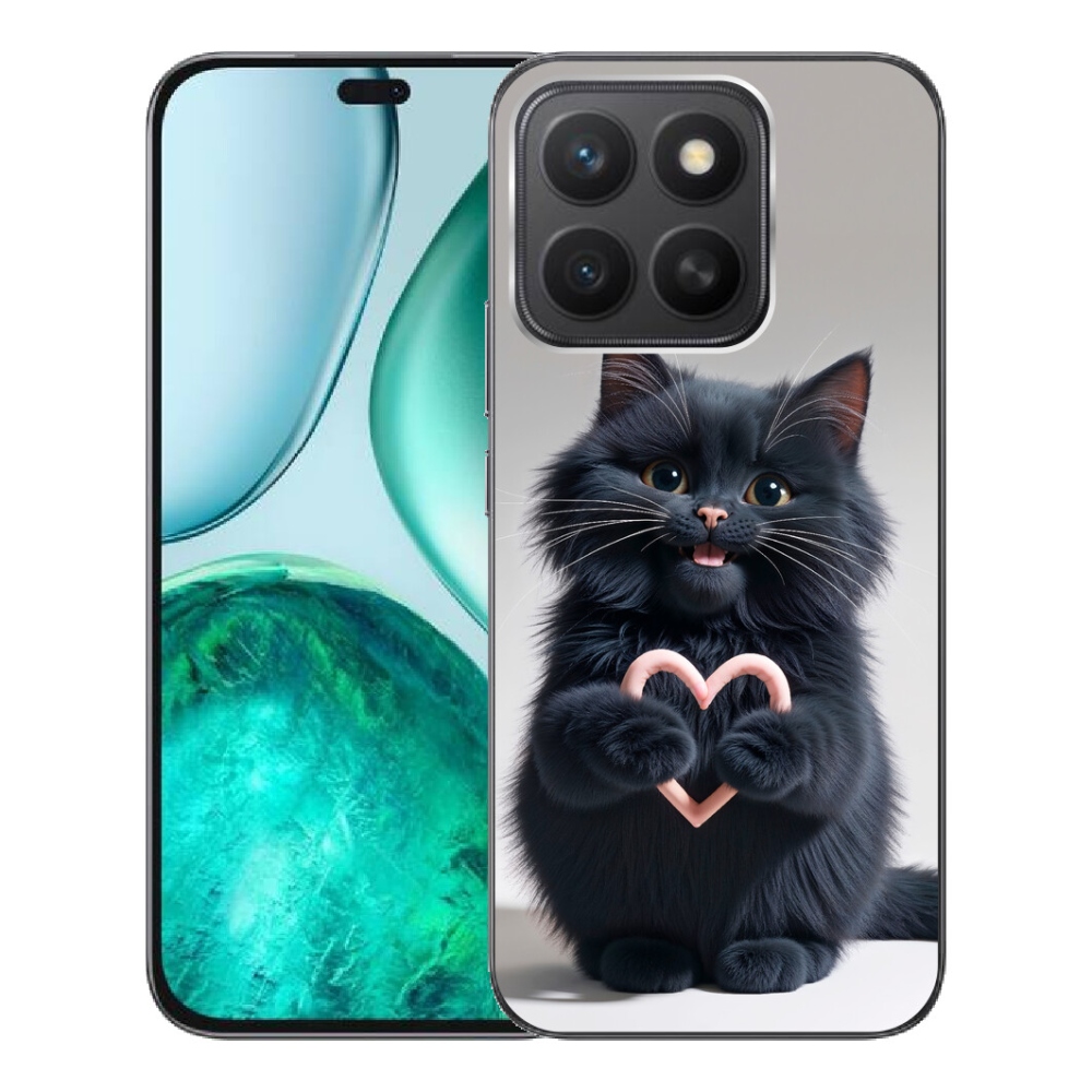 Gelový kryt mmCase na Honor X8c - kočičí láska 3