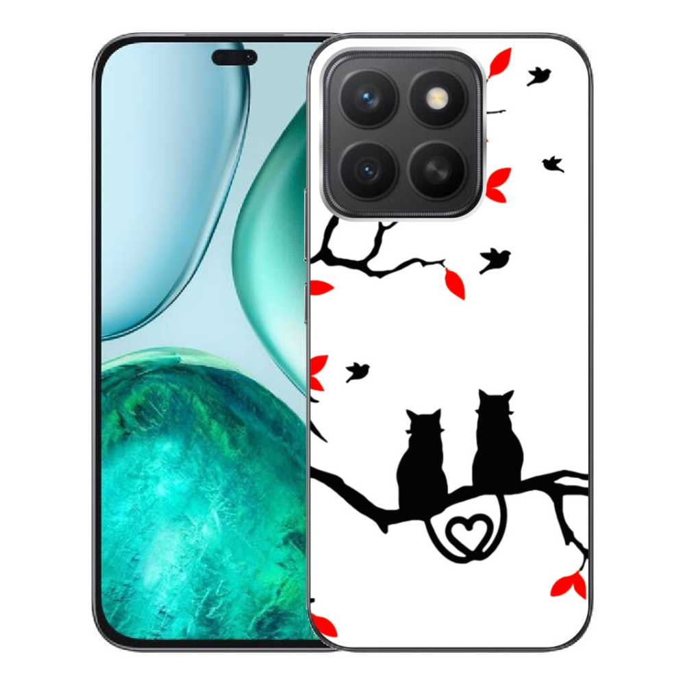 Gelový kryt mmCase na Honor X8c - kočičí láska