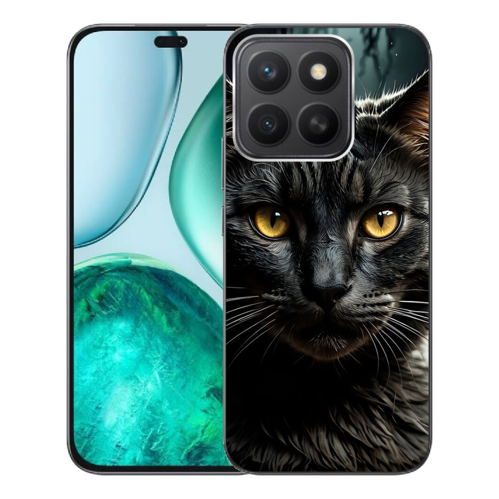 Gelový kryt mmCase na Honor X8c - kočičí pohled 3
