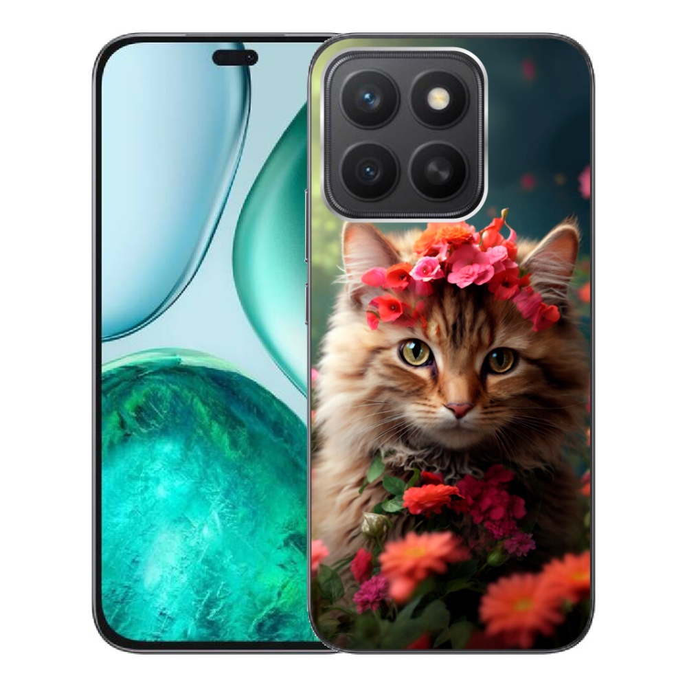 Gelový kryt mmCase na Honor X8c - kočíčí princezna