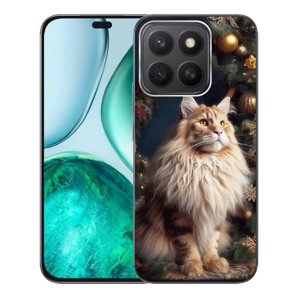 Gelový kryt mmCase na Honor X8c - kočka u stromku