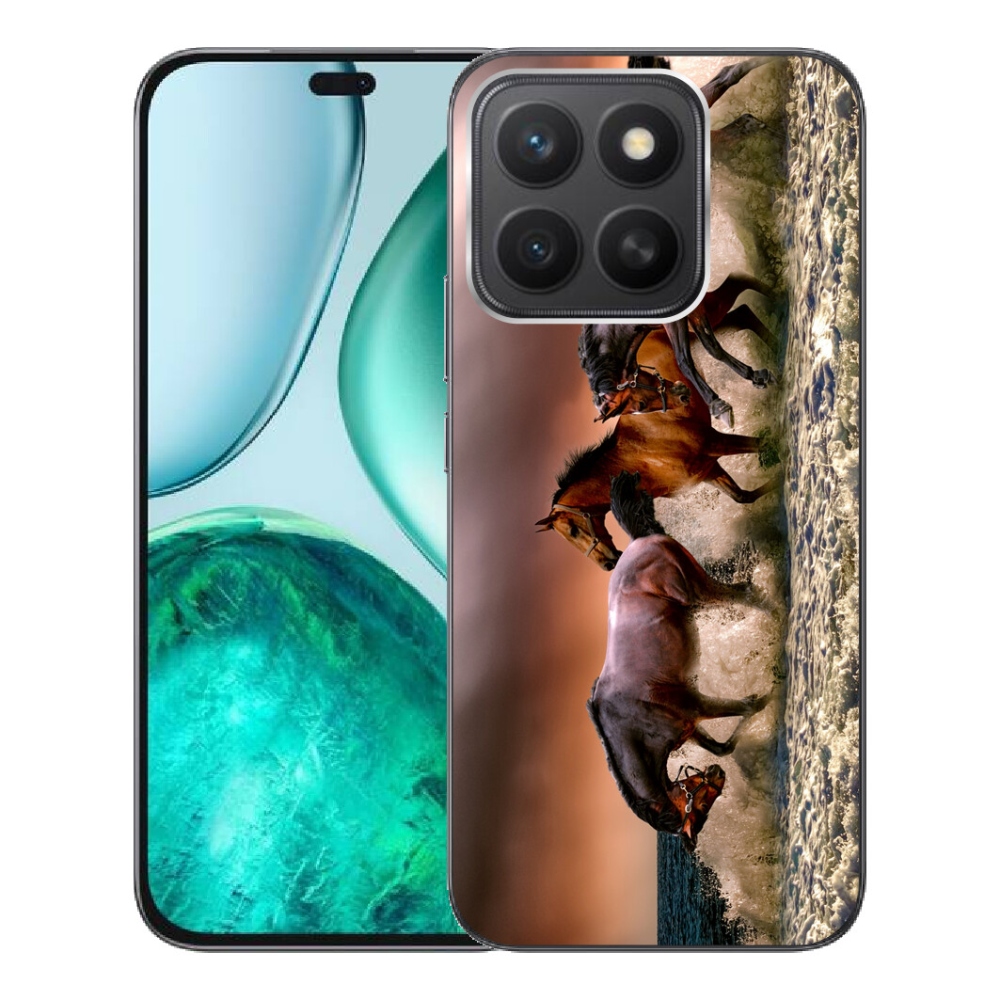 Gelový kryt mmCase na Honor X8c - koně 1