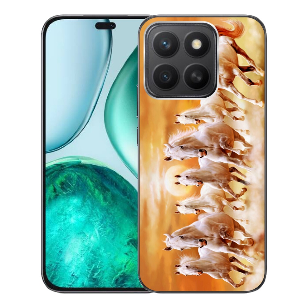 Gelový kryt mmCase na Honor X8c - koně 2