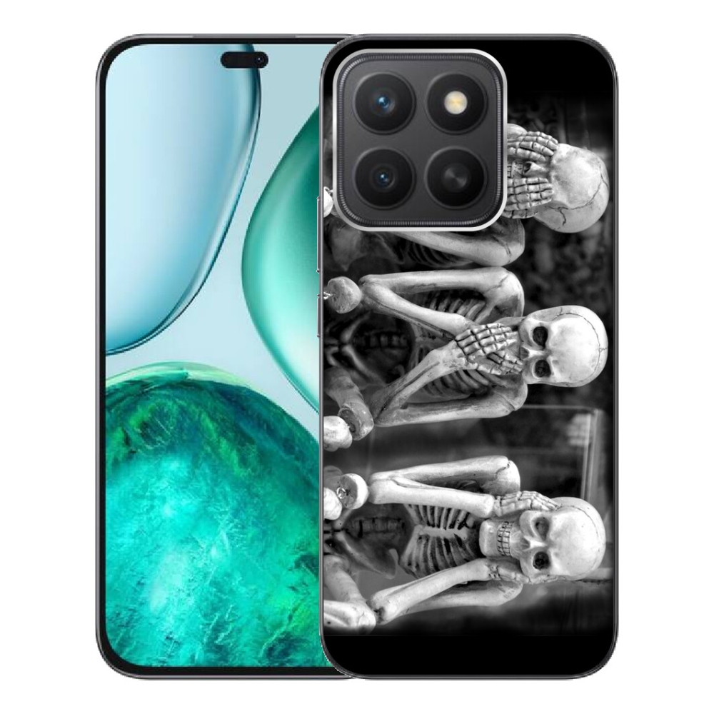 Gelový kryt mmCase na Honor X8c - kostlivci