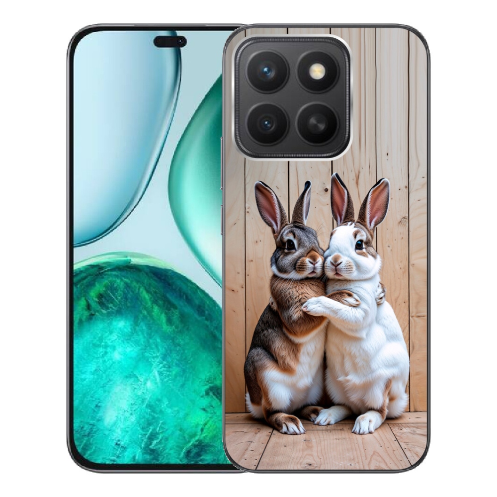 Gelový kryt mmCase na Honor X8c - králičí pár