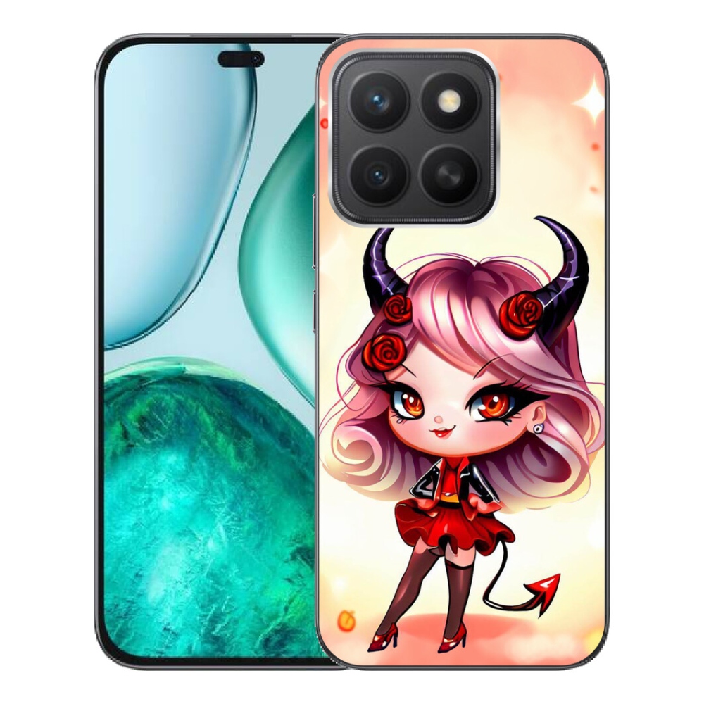 Gelový kryt mmCase na Honor X8c - kreslená čertice