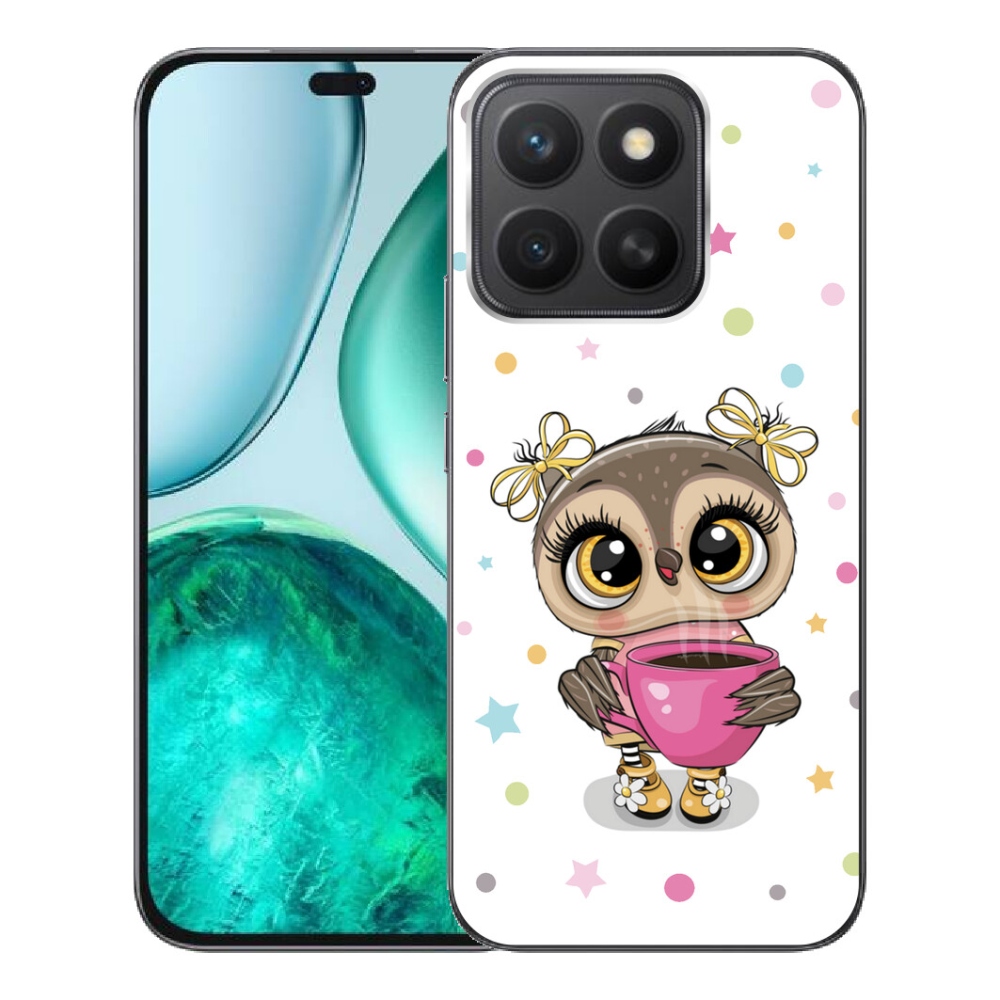 Gelový kryt mmCase na Honor X8c - kreslená sovička