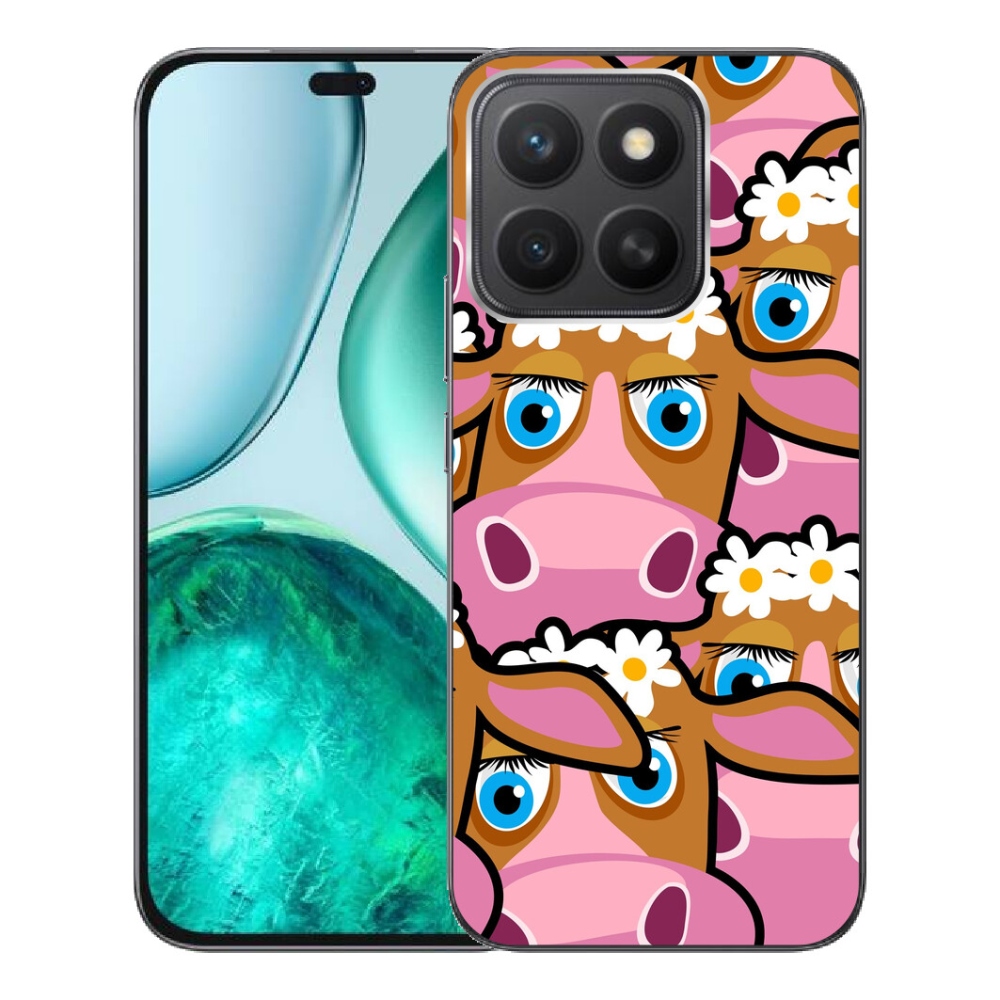 Gelový kryt mmCase na Honor X8c - kreslené kravičky