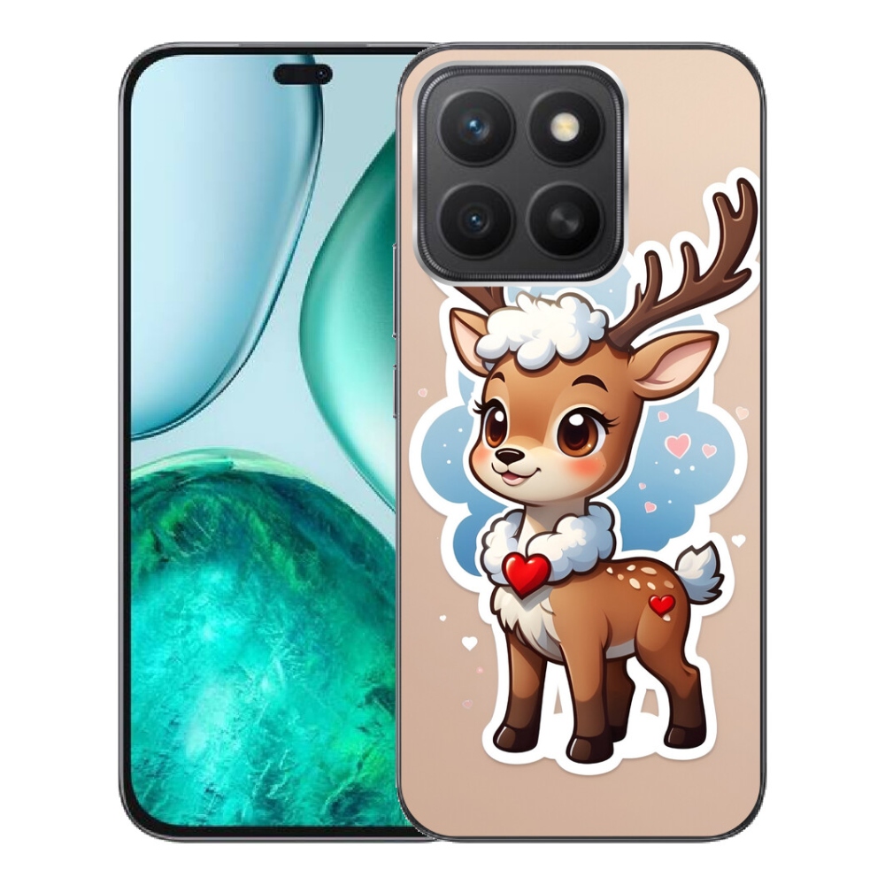 Gelový kryt mmCase na Honor X8c - kreslený sob