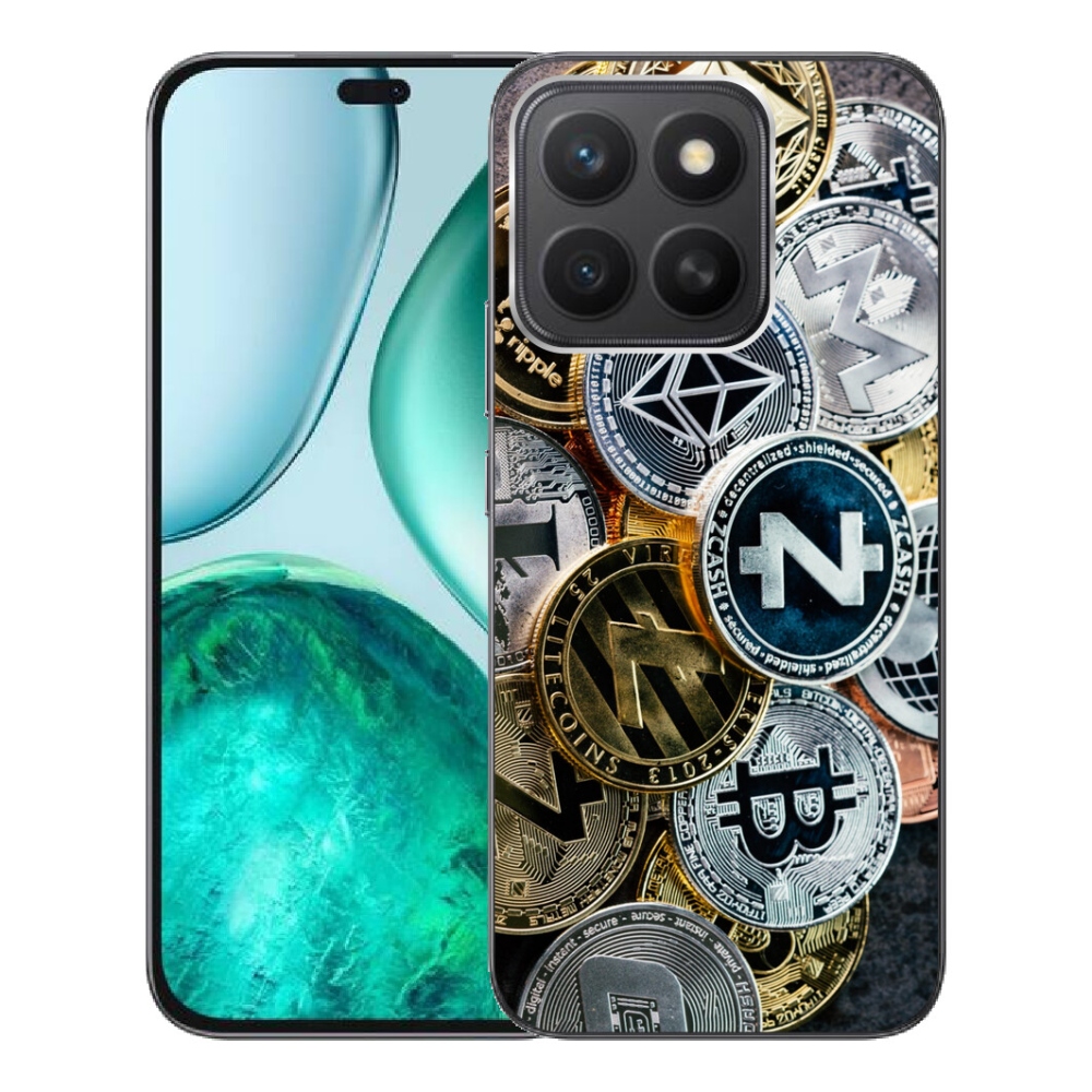 Gelový kryt mmCase na Honor X8c - kryptoměny
