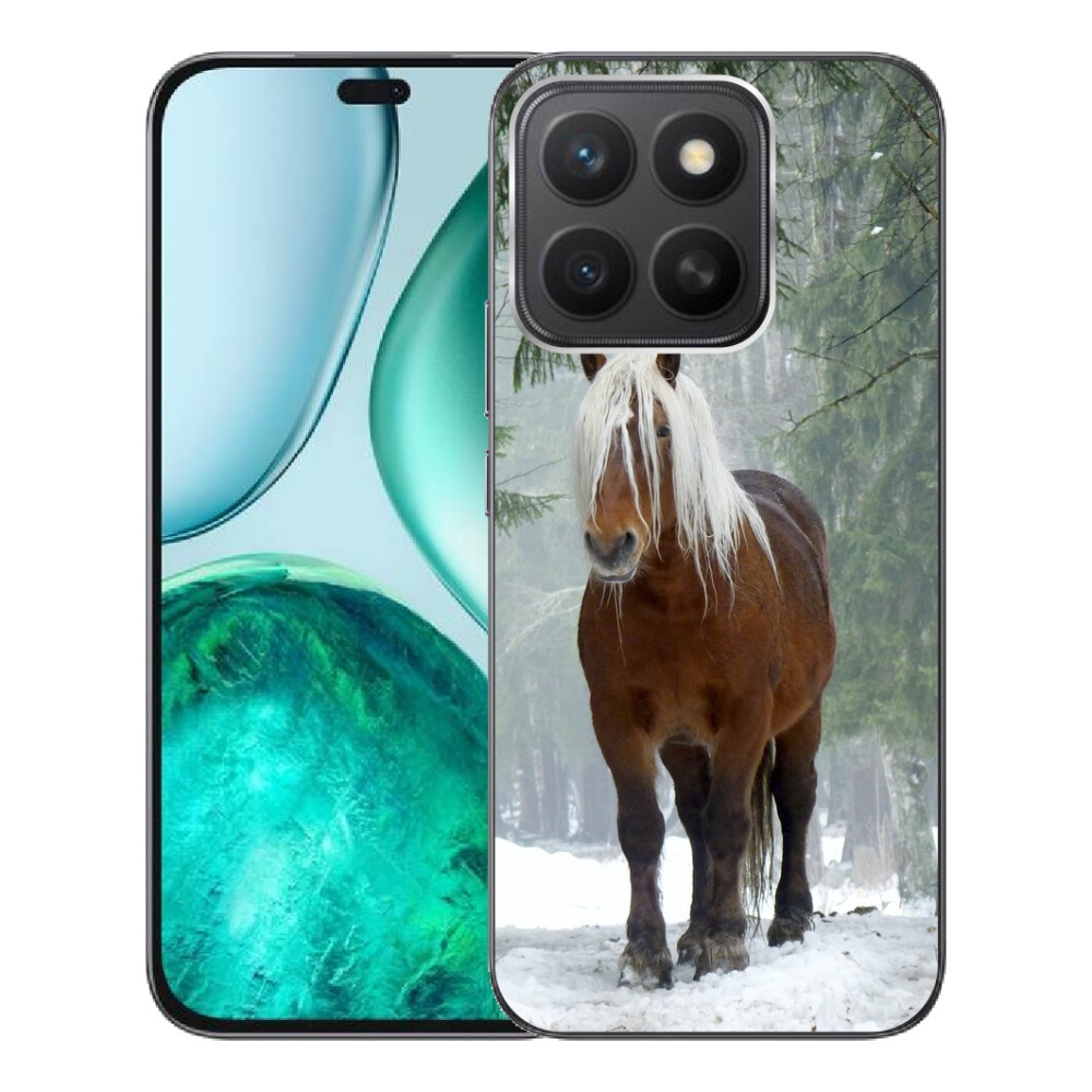 Gelový kryt mmCase na Honor X8c - kůň v lese