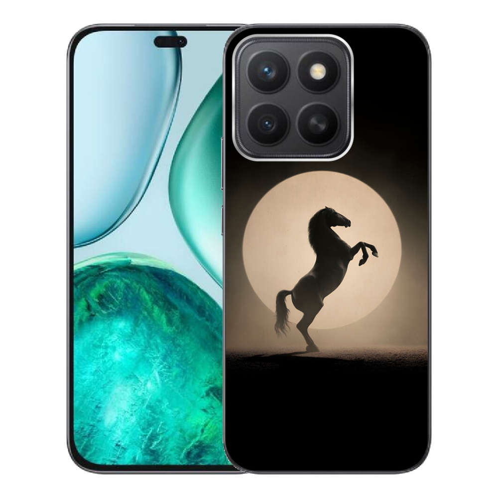 Gelový kryt mmCase na Honor X8c - kůň v siluetě