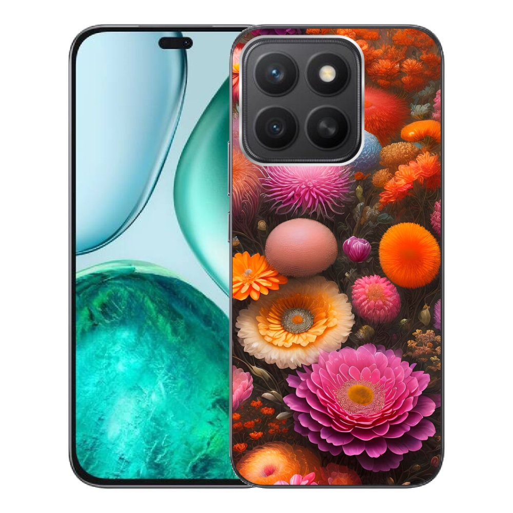 Gelový kryt mmCase na Honor X8c - květinová kompozice