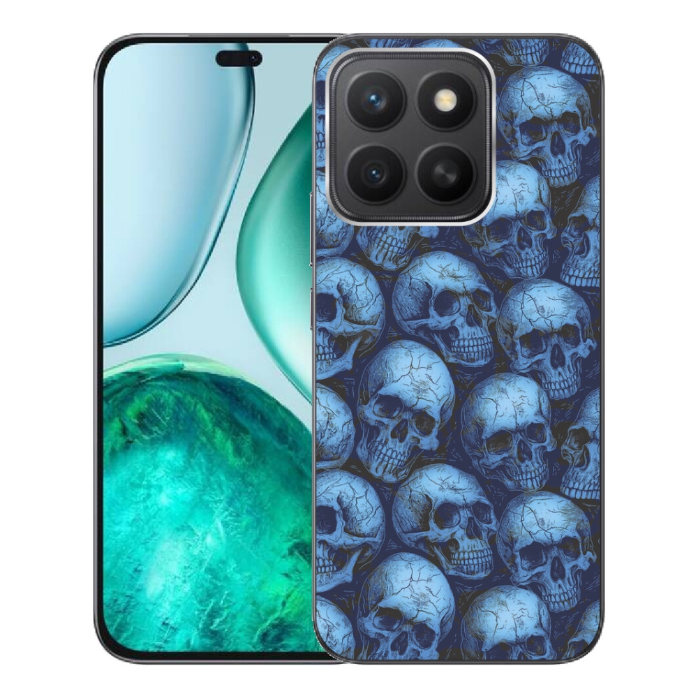 Gelový kryt mmCase na Honor X8c - lebky