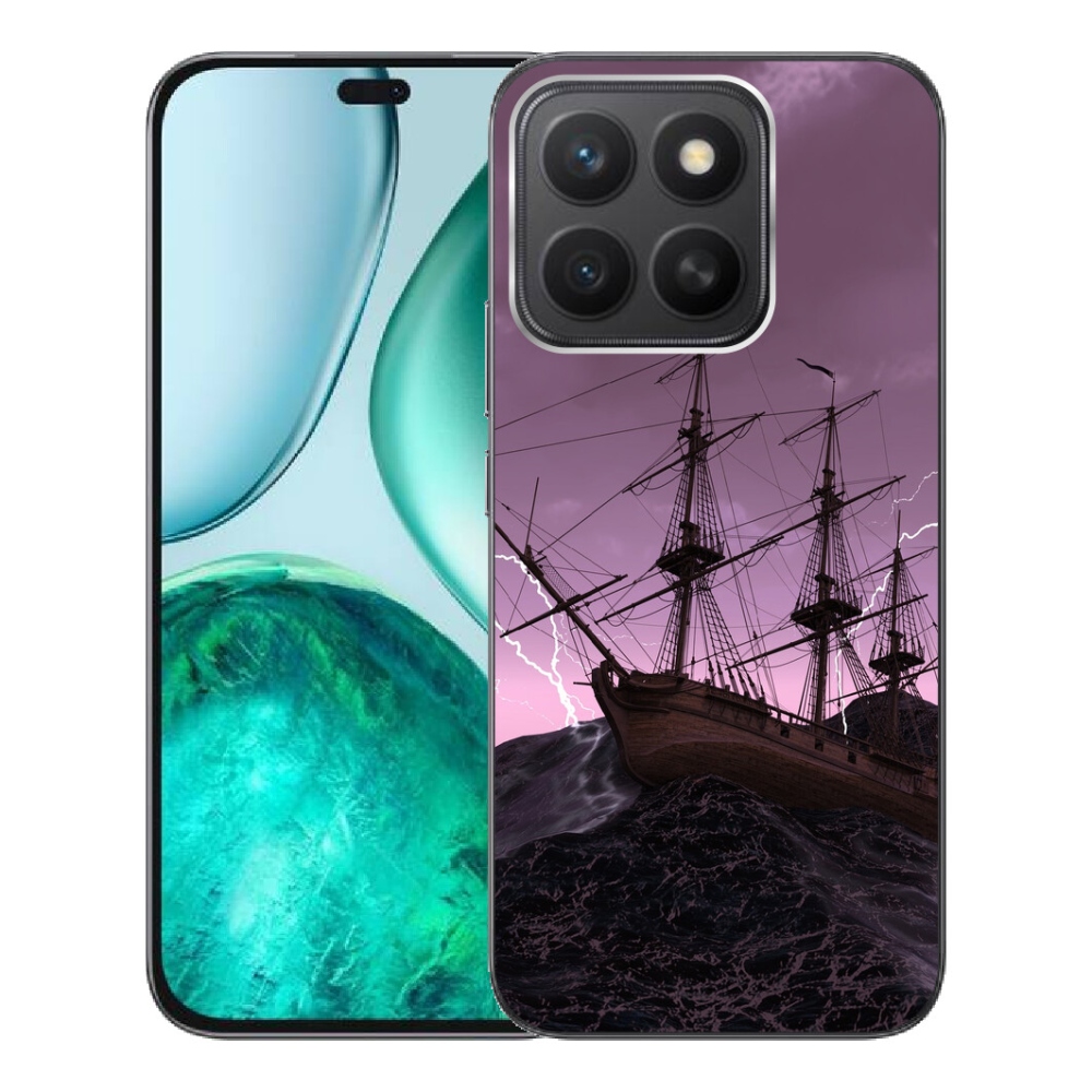 Gelový kryt mmCase na Honor X8c - loď v bouři