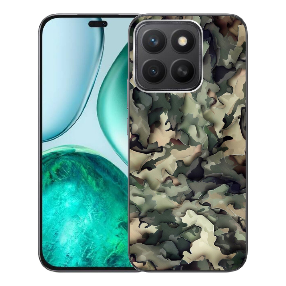 Gelový kryt mmCase na Honor X8c - maskáčový vzor 9