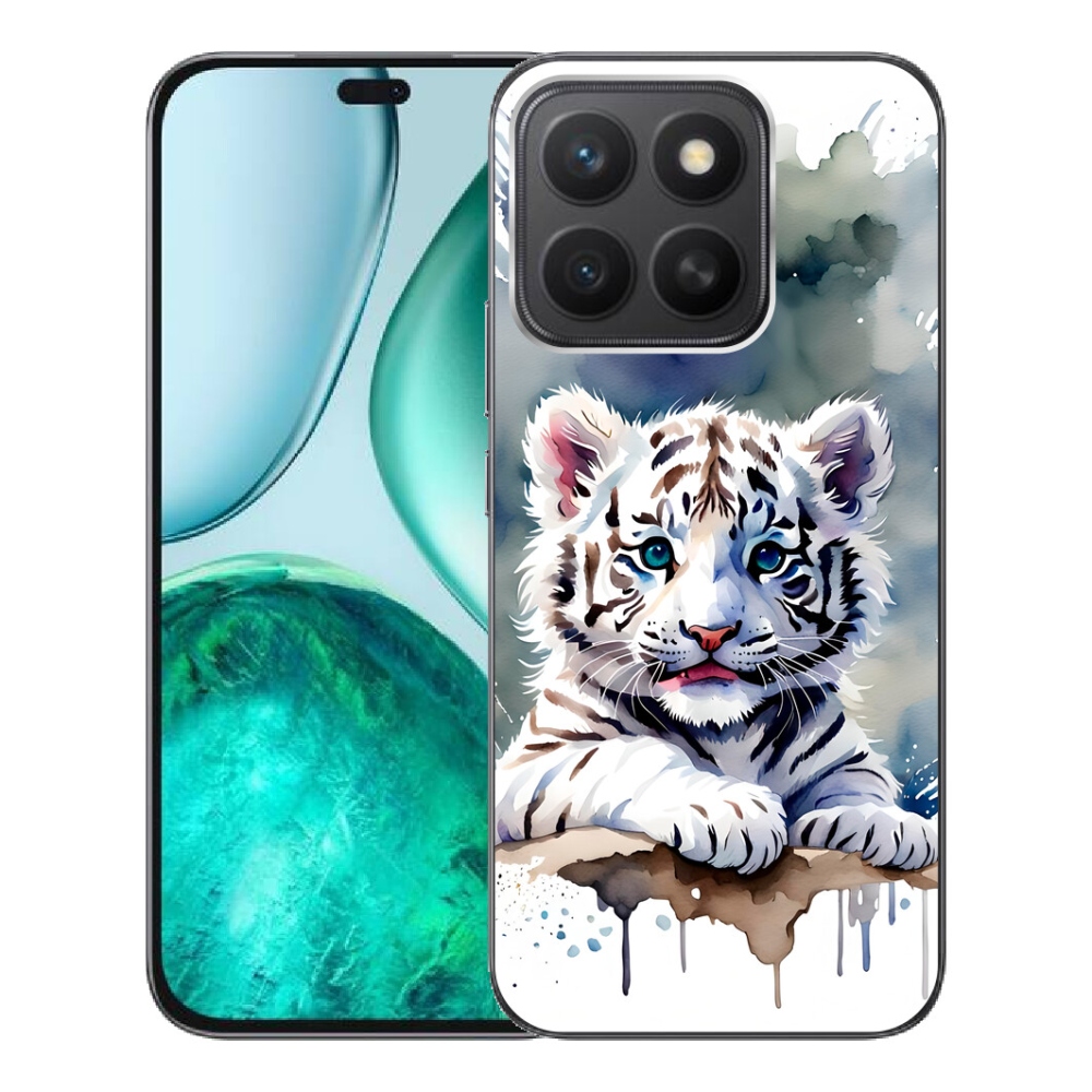 Gelový kryt mmCase na Honor X8c - mládě bílého tygra