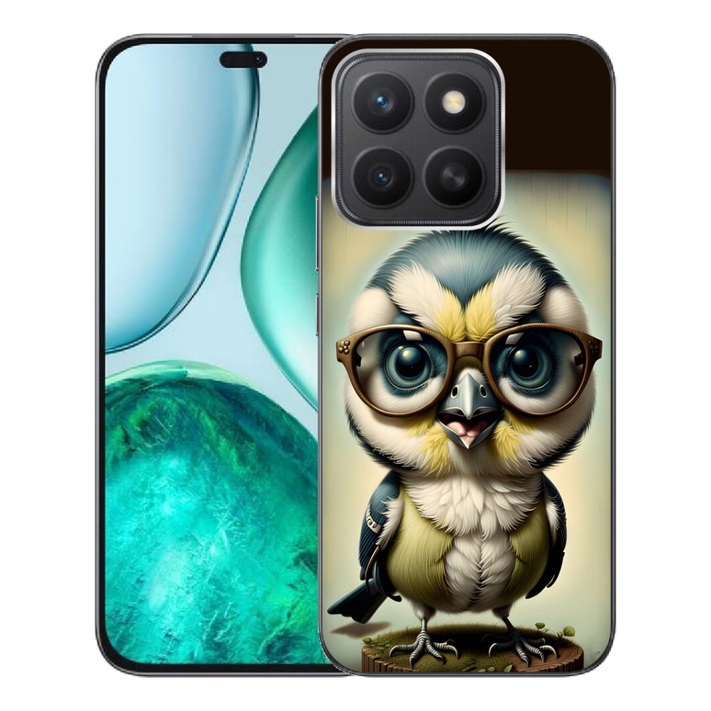 Gelový kryt mmCase na Honor X8c - mládě s brýlemi