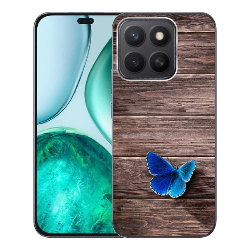 Gelový kryt mmCase na Honor X8c - modrý motýl 1