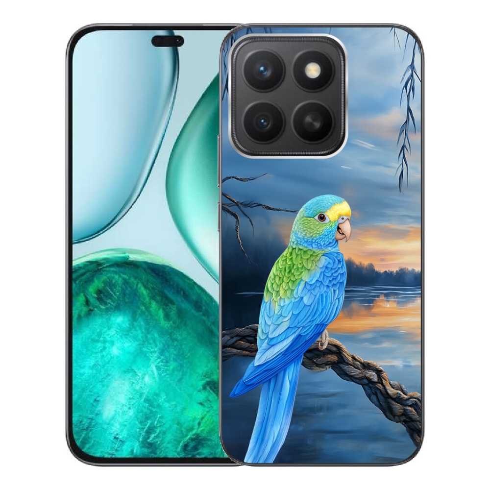 Gelový kryt mmCase na Honor X8c - modrý papoušek