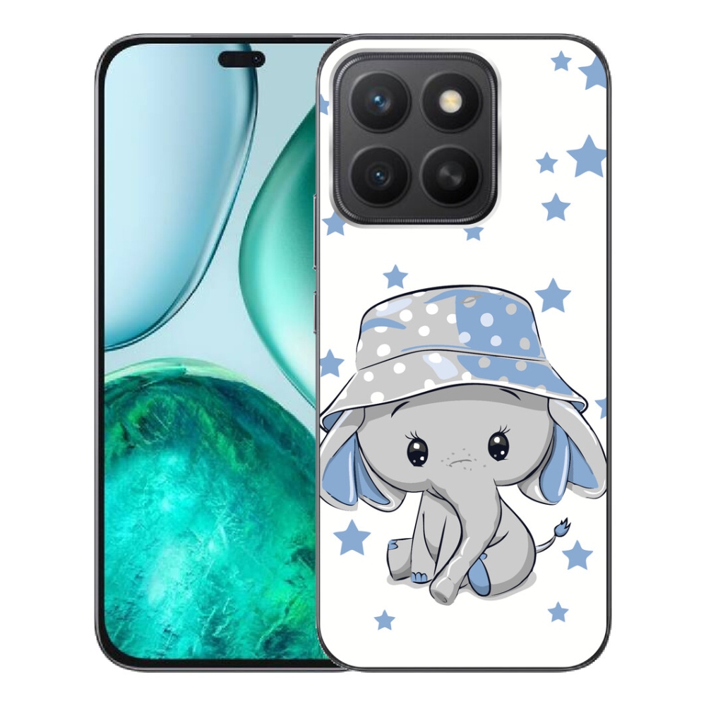 Gelový kryt mmCase na Honor X8c - modrý slon
