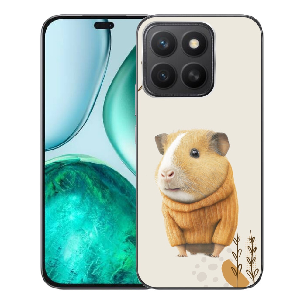 Gelový kryt mmCase na Honor X8c - morče ve svetru