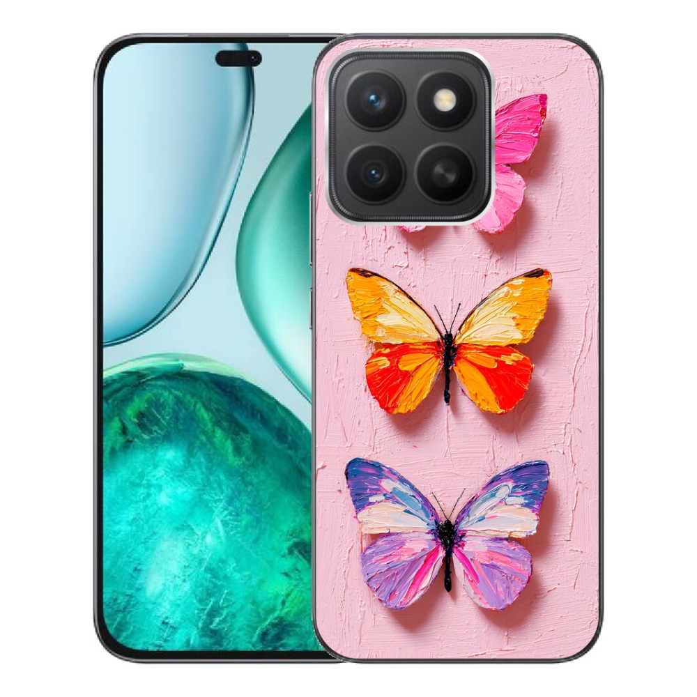 Gelový kryt mmCase na Honor X8c - motýlí trojice