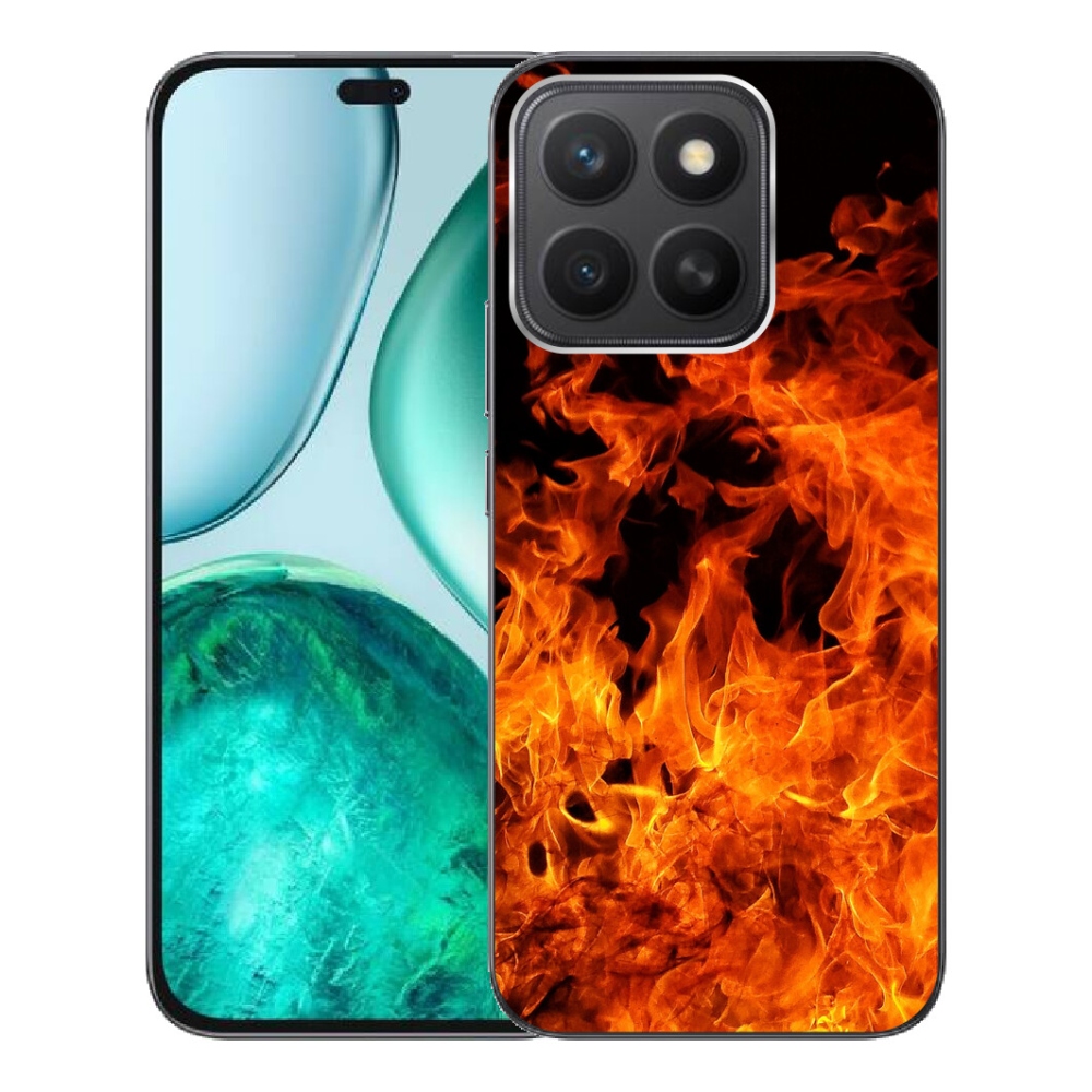 Gelový kryt mmCase na Honor X8c - muzikant a oheň