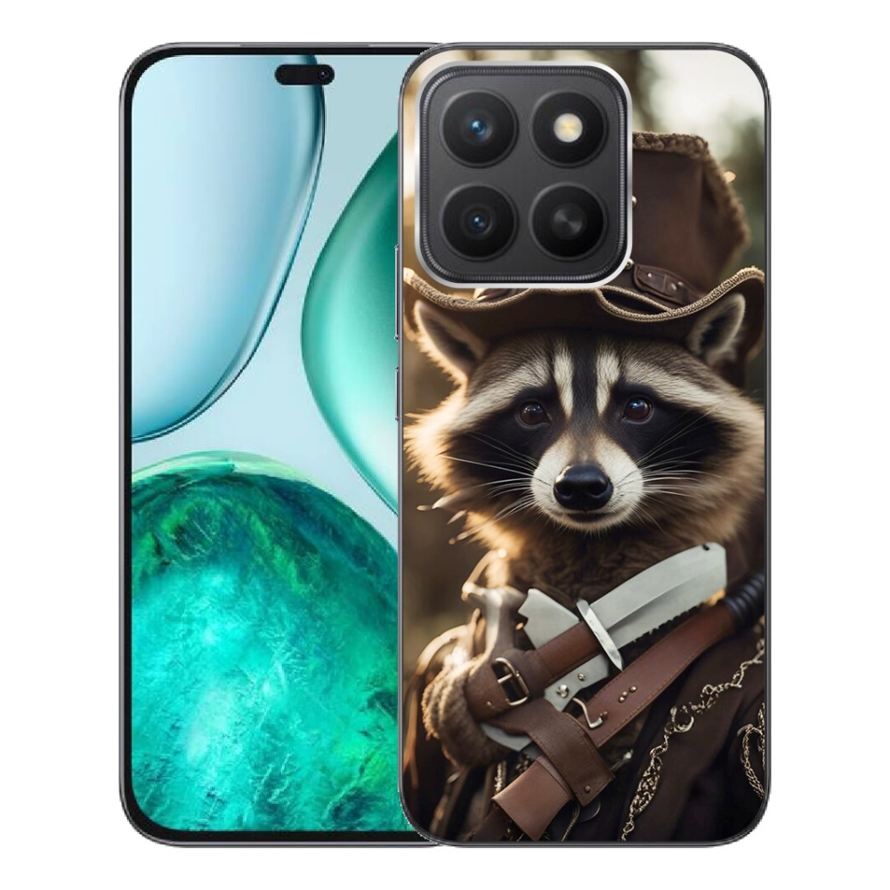 Gelový kryt mmCase na Honor X8c - mýval v uniformě