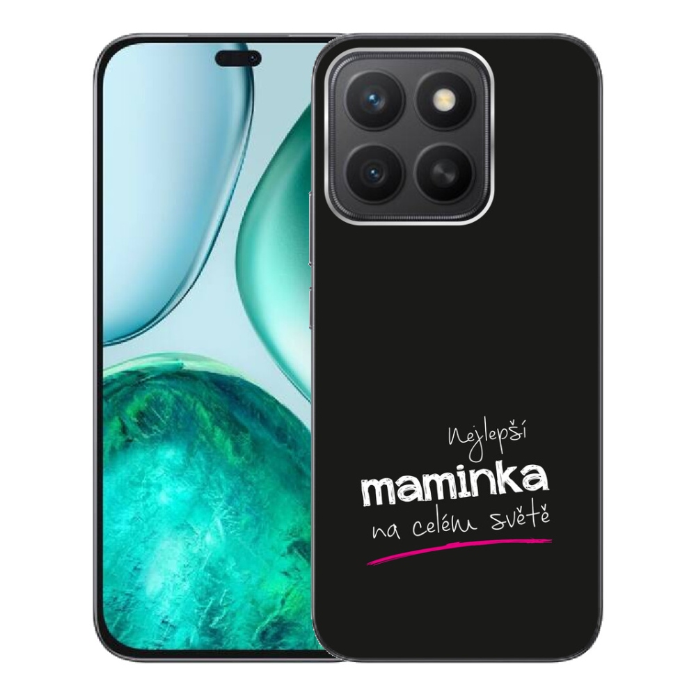 Gelový kryt mmCase na Honor X8c - nejlepší maminka 4 černé pozadí