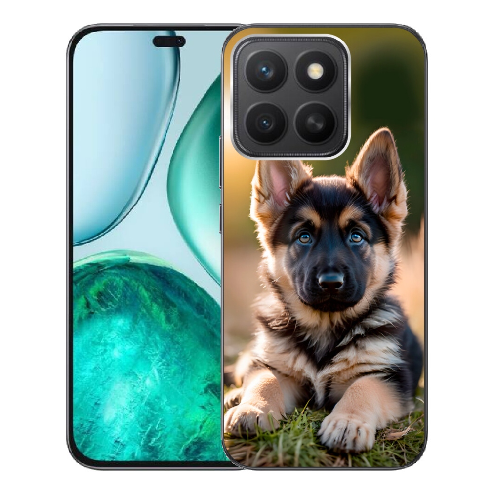Gelový kryt mmCase na Honor X8c - německý ovčák v přírodě