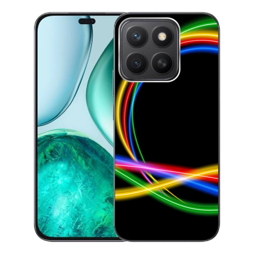 Gelový kryt mmCase na Honor X8c - neonové kruhy