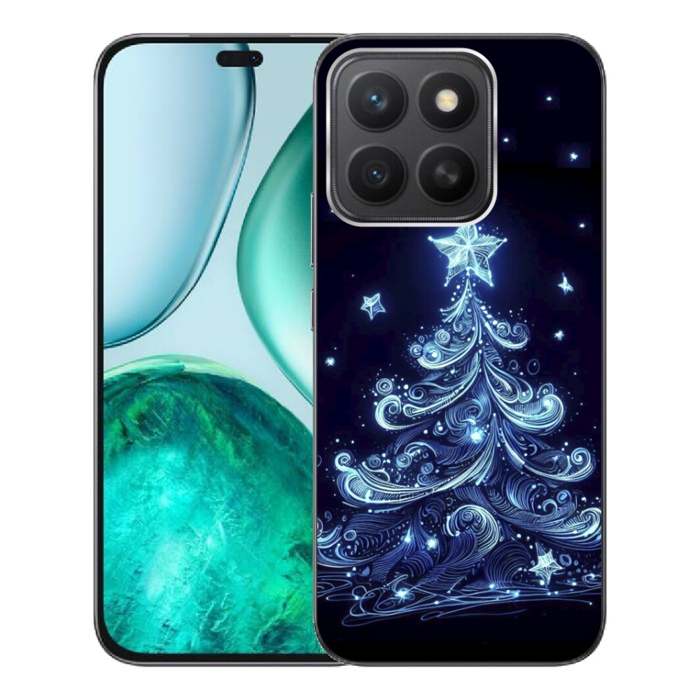 Gelový kryt mmCase na Honor X8c - neonový vánoční stromek 4