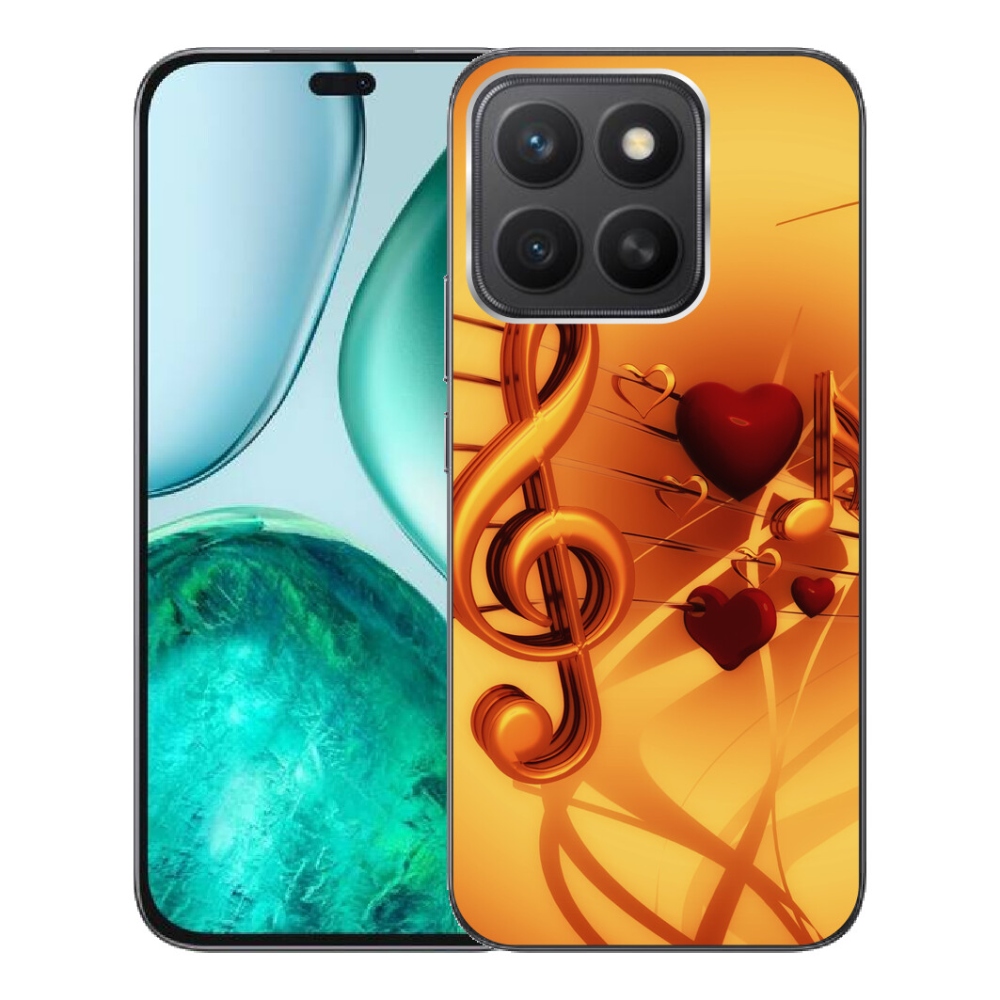 Gelový kryt mmCase na Honor X8c - noty