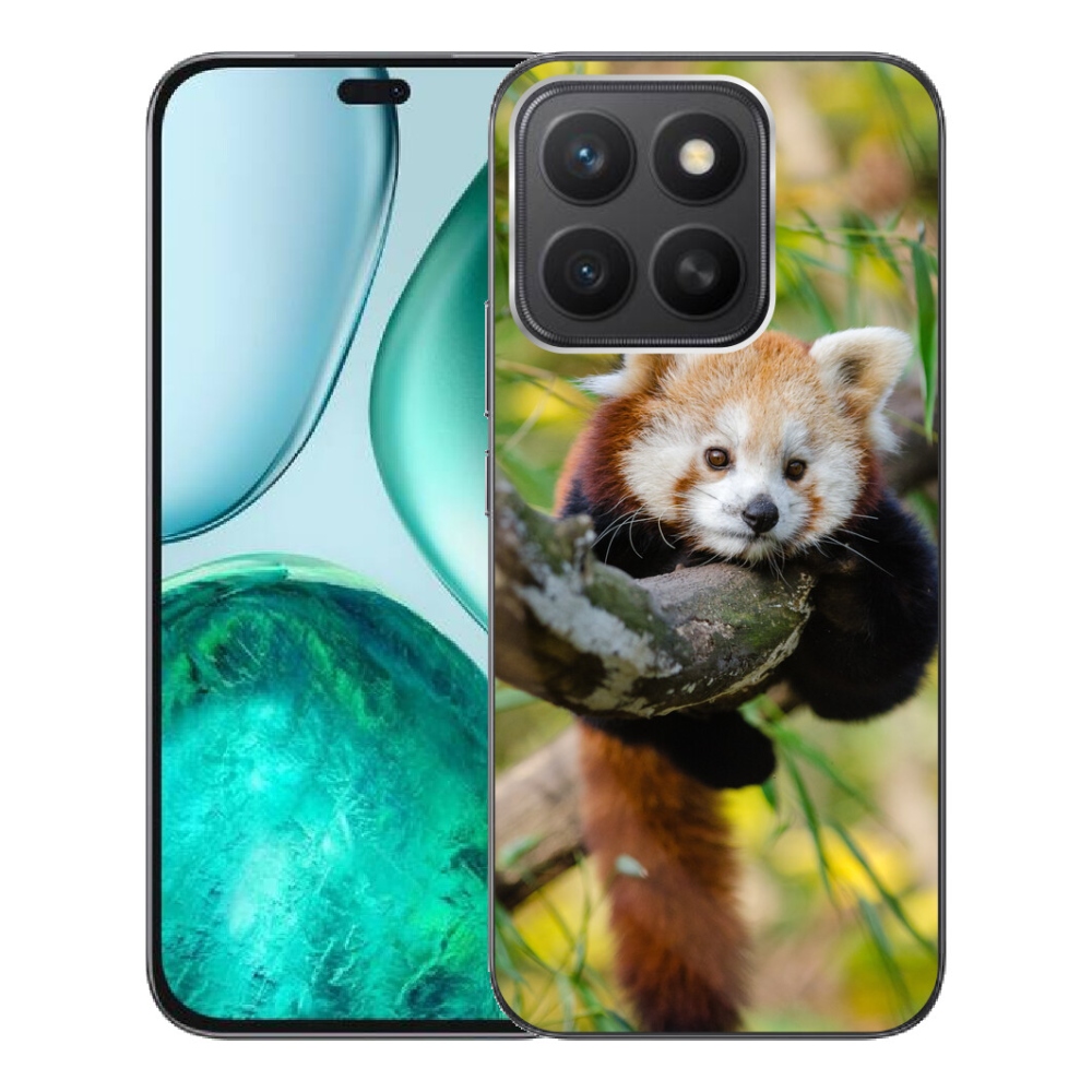 Gelový kryt mmCase na Honor X8c - panda červená